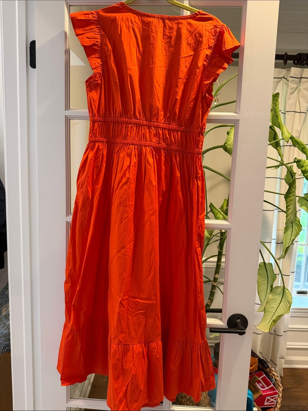 Vineyard Vines Orange V-Neck Maxi Dress - Picture 3 of 4